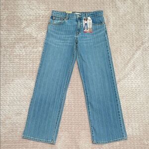 Levi's Girls Relaxed Fit Mid Rise Wide Leg Light Blue Jeans